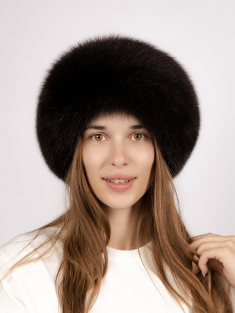 Боярка из меха песца и норки, «махагон»
