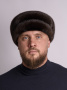Кепка «Ватсон» из меха норки, «махагон» 