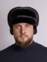 Кепка «Ватсон» из меха норки, черный