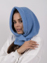 Капор из альпаки, сине-голубой
