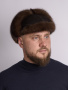 Кепка из меха соболя и замши