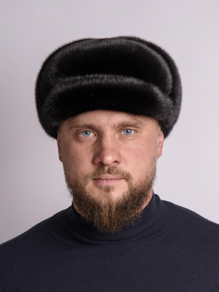 Кепка «Ватсон» из меха норки, черный