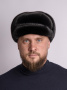 Кепка «Ватсон» из меха норки, черный