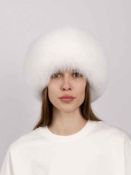 Боярка из меха песца, белый