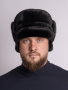 Кепка из меха норки, черный