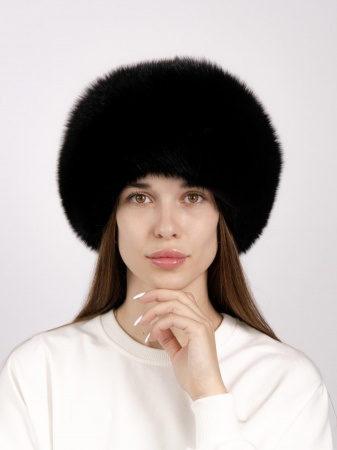 Боярка из меха песца, черный